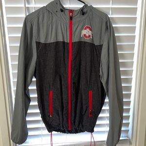 Ohio state, windbreaker, zip up